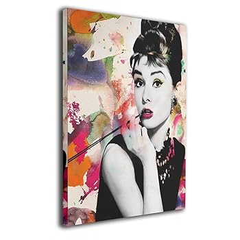 No.124木枠付きキャンバスアート　オマージュアート　オードリーヘプバーン No.124木枠付きキャンバスアート オマージュアート オードリー